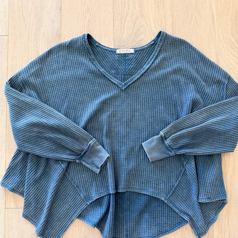 We The Free Deep Blue Knit Sweater